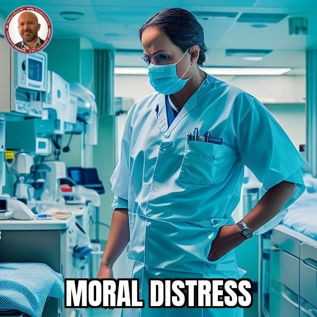 immagine di un medico in moral distress