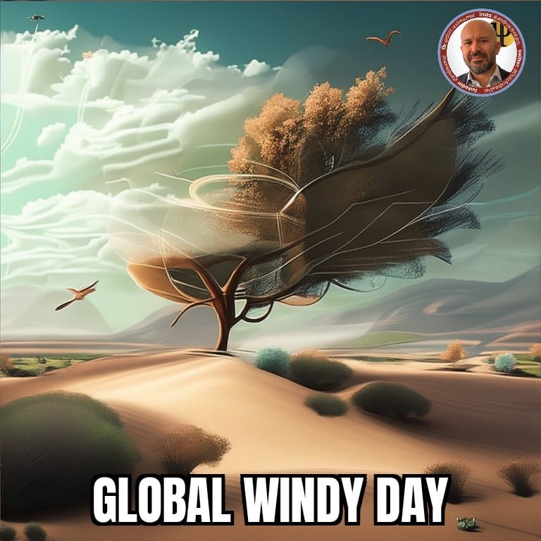 Immagine della A.I. sulla giornata mondiale del vento